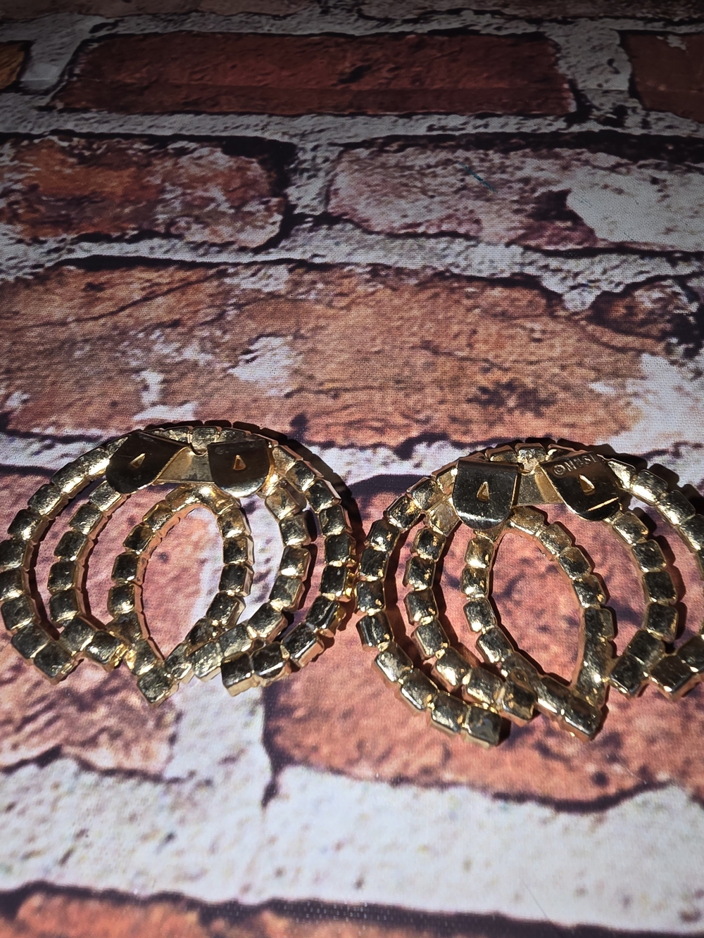 Vintage Shoe Clips - Clear Rhinestone Statement - Picture 3 of 5